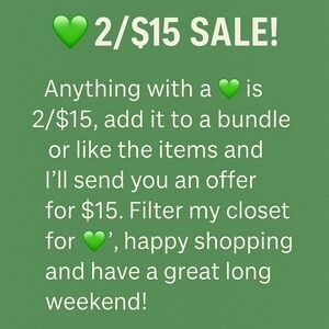 2/$15 SALE!!